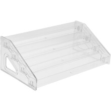 Acryl-Grußkarten-Organizer-Regal, 4-stufiger Präsentationsständer, multifunktionales Thekenregal