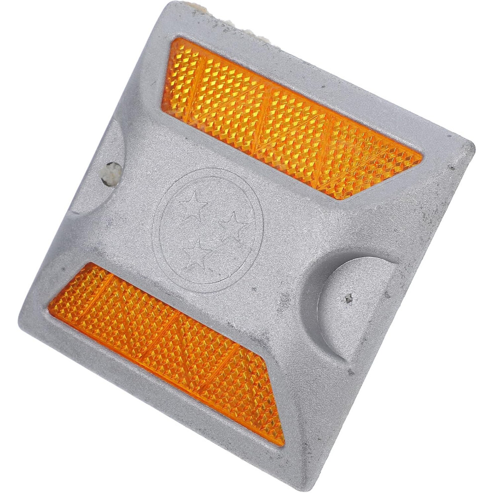 Raised Reflective Road Sign Warning Marker For Driveways And Sidewalks, Double-Sided Yellow Pavement Marker 5455468299452