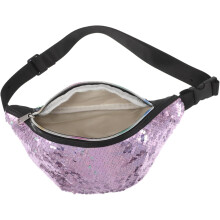 Pailletten-Bauchtasche im Meerjungfrauen-Stil, Glitzer-Geldbörse für Damen, Umhängetasche, Strandparty, Tanz