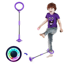 Children's Foldable Ankle Skip Ball Flash Jump Colorful Sports Swing Ball Fitness Jump Rope Fat Burning Game Suitable for