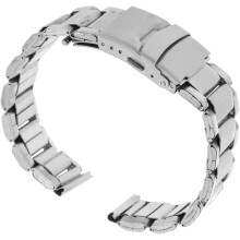 Bracelet de montre homme en acier inoxydable, bracelet métallique à maillons avec boucle déployante, bracelet en acier détachable de 20 mm