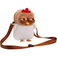 Niedliche Hühner-Plüsch-Umhängetasche für Damen und Mädchen, kleine Tragetasche mit Cartoon-Tiermotiven