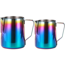 2er-Pack Milchaufschäumbecher aus Edelstahl für Kaffeeliebhaber, wiederverwendbare Kaffeetasse