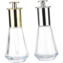 2 Stück wiederverwendbare Glas-Tropfflaschen mit Druckverschluss für ätherische Öle und Aromaöle – ideal für Reisen.