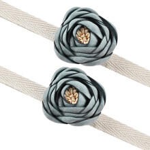 2 Stück Raffhalter für Heimgardinen, zarte Gardinenschnallen in Blumenform, Stoff, einfach zu verwenden, praktisch, schlichter Stil