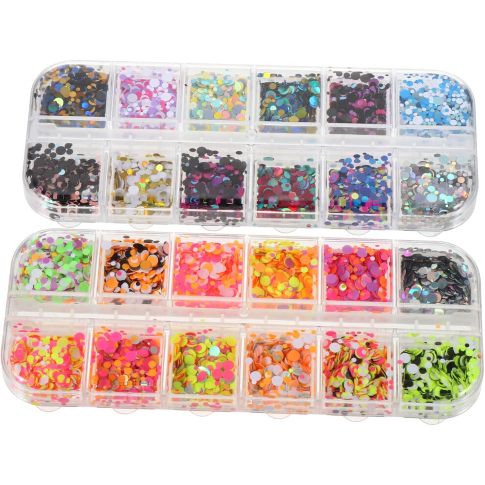 Hkhbjs Nail Art Glitter Sequin Nail Stickers For Manicure Decorations And Craft Glitter Projects
