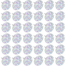 60 chinchetas decorativas brillantes de resina con imitación de diamante.