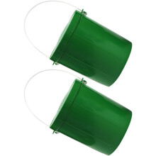 Lot de 2 boîtes à appâts de pêche portables en PVC vert avec trous d'aération, résistantes à la chute de vers de terre vivants