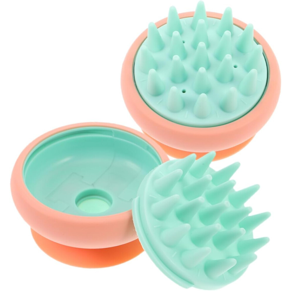 Hkhbjs 2Pcs Gentle Scalp Massage Brush Hair Shower Brush Silicone Hair Scalp Massager Tool