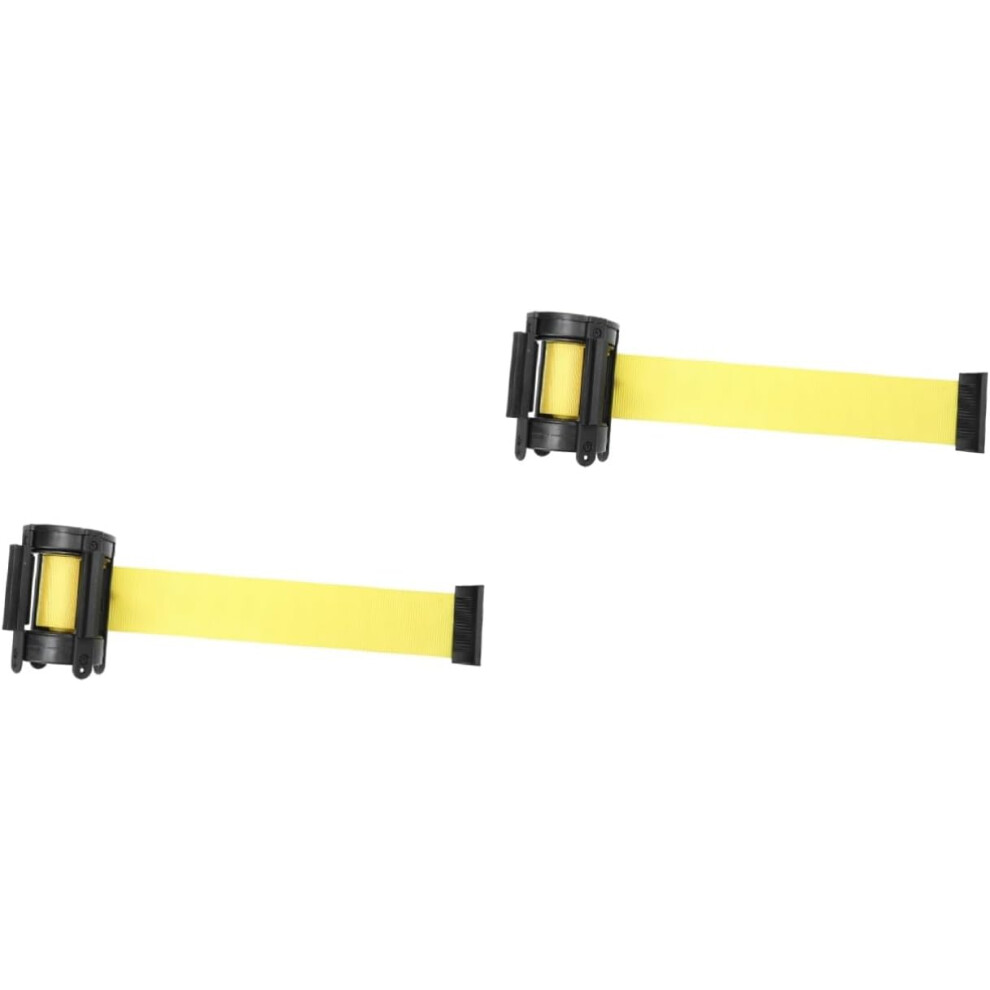2Pcs Queue Barrier Belt For School Warning Caution Barrier Belts Retractable Rope For Safety 5455468302268