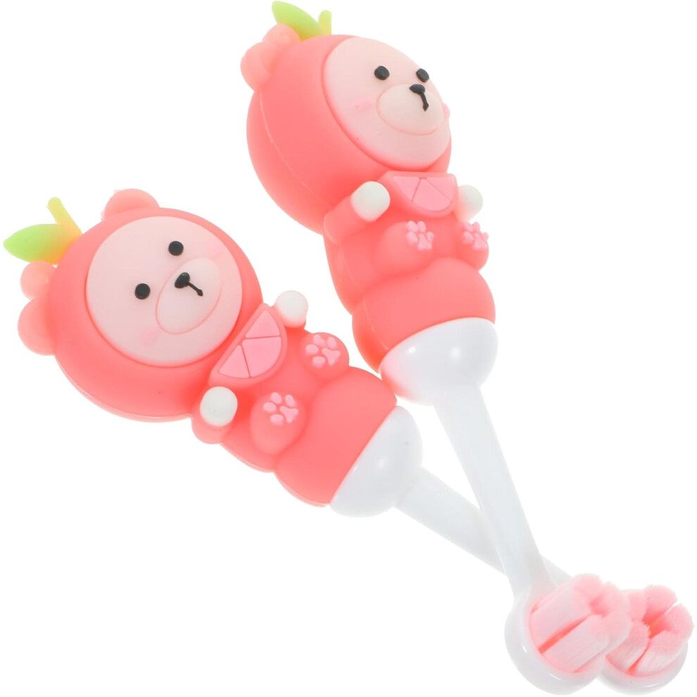 Hkhbjs 2Pcs Extra Soft Boy Girl Toothbrushes Cute Manual Toothbrush For Years Old Ergonomic Design Round Head
