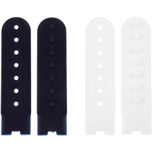 2 paires de fermetures à pression en nylon avec boucle réglable à 7 trous, attache extensible à une rangée