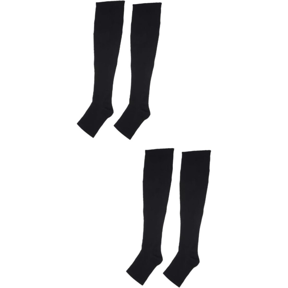 Hkhbjs 2Pairs Compression Socks For Women Leg Compression Sleeve Sports Socks