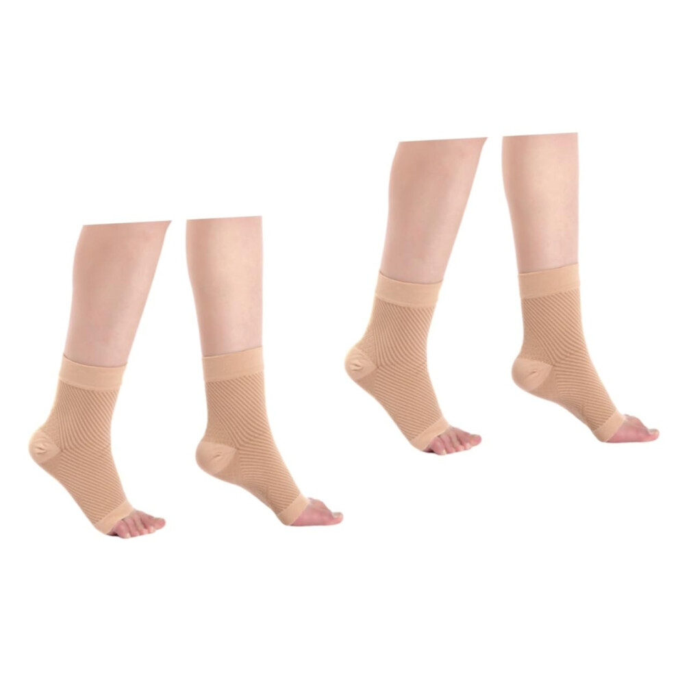 Hkhbjs 2Pairs Compression Socks For Ankle Support Plantar Fasciitis Relief Elastic Socks
