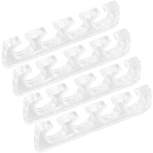 2 Paar weiche Zehenspreizer aus Silikon für Pediküre und Nagelpflege, bequeme Zehentrenner aus Gel