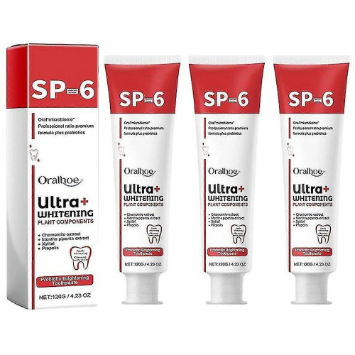 (3pcs) 120g Sp-6 Probiotics Brightening White Toothpaste Toot