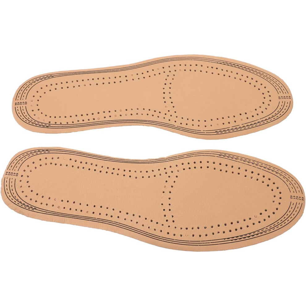 Hkhbjs 2Pairs Pigskin Leather Insoles Breathable Absorption Replacement Shoe Inner Soles Pads For Sports Use