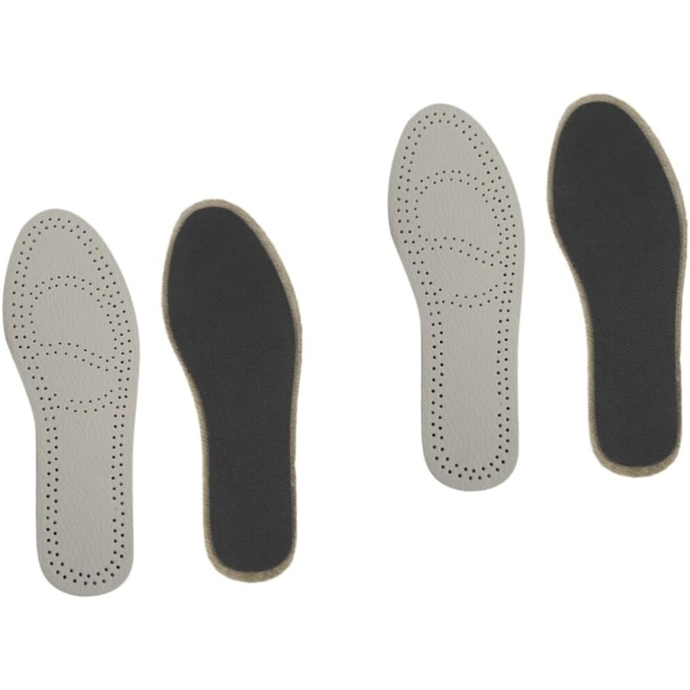 Hkhbjs 2Pcs Leather Insoles For Shoes Sweat Absorption Cushion Foot Care Breathable Sports Inserts