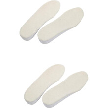 2pairs Caldas de lã quentes sapatos elevadores altura aumentar almofadas para mulheres homens almofada confortável