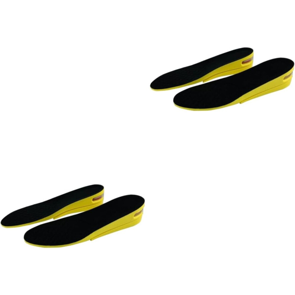 Hkhbjs 2Pairs Shoe Lifts Height Increase Insert Two Layers Pu Invisible Heel Lift Inserts Shoe Pads