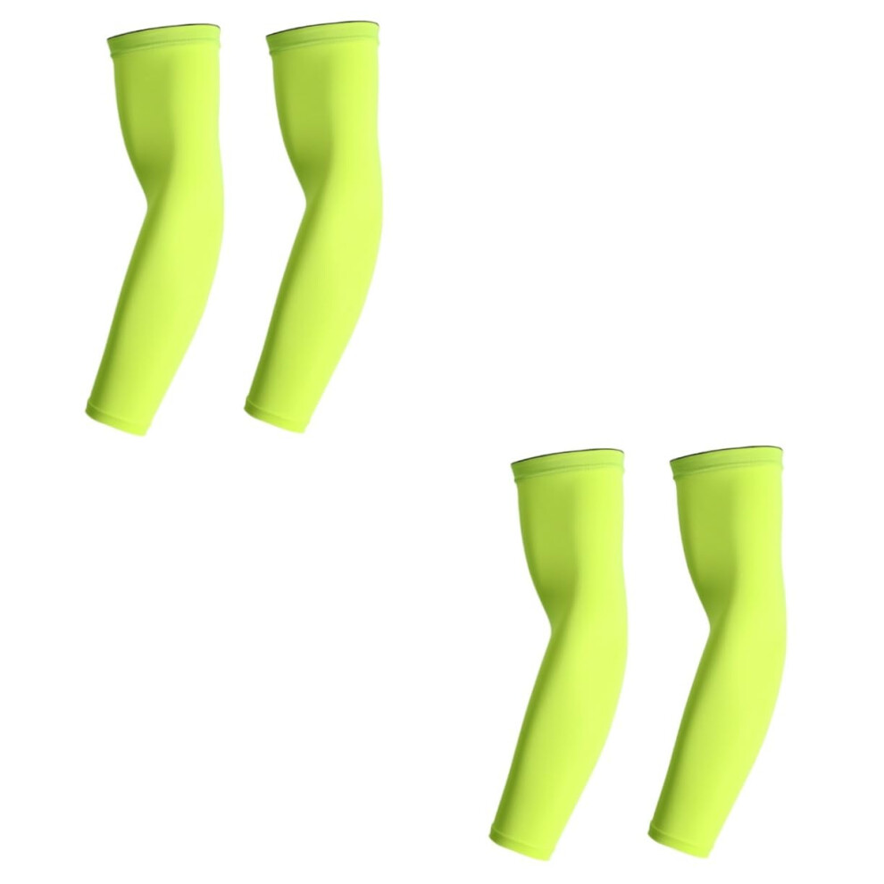 Hkhbjs Light/Green 2Pairs Elbow Brace Pads Sports Compression Arm Guard For Men Women Elbow Wraps