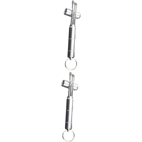 2pcs Spoon Set for Cleaning Includes Wax and Cleaner Tool for Personal Hygiene Use