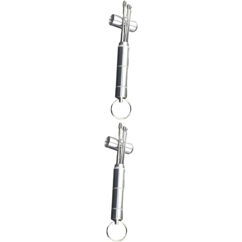 Hkhbjs Silver 2Pcs Spoon Set For Cleaning Includes Wax And Cleaner Tool For Personal Hygiene Use
