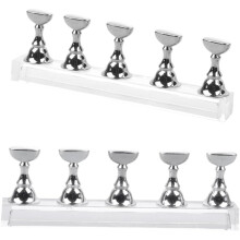 supports pour ongles en acrylique avec socle magnétique, idéal pour la pratique des échecs ou comme étagère. Kit de manucure.