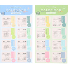 Onglets autocollants pour calendrier mensuel (2 feuilles) avec étiquettes mensuelles pour agenda hebdomadaire et annuel