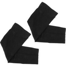 2 Stück schwarze XL Winter-Armstulpen für Damen und Herren, thermische Kompressions-Armstulpen