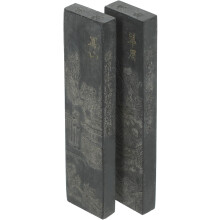 2 handgefertigte chinesische Tuscheblöcke für Kalligrafie und Malerei, traditionelle Ölrauchtusche