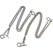 2 Pcs Metal Buckle Pocket Watch Chain Alloy O-ring Link for Men Multifunctional Vintage Style Accessory
