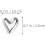 30pcs Heart-Shaped Thumbtack Decorative Tacks Heart Push Tacks 2