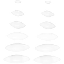 12 Stück PTFE-Magnetrührstäbe für Laborexperimente, Mini-Rührstäbe ohne Grate, zylinderförmig