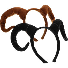 2 ks čelenka s ovčím rohom, antilopa, obruč na vlasy pre Halloween, zvierací kostým, obliekanie, udalosť, cosplay