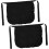 2 schwarze Halbschürzen mit Tasche aus strapazierfähigem Polyester 1