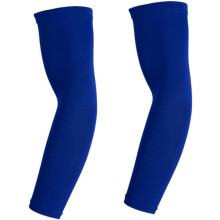 Lot de 2 manchons de protection solaire bleu marine pour coudes et poignets, manchons de compression respirants et extensibles, unisexe