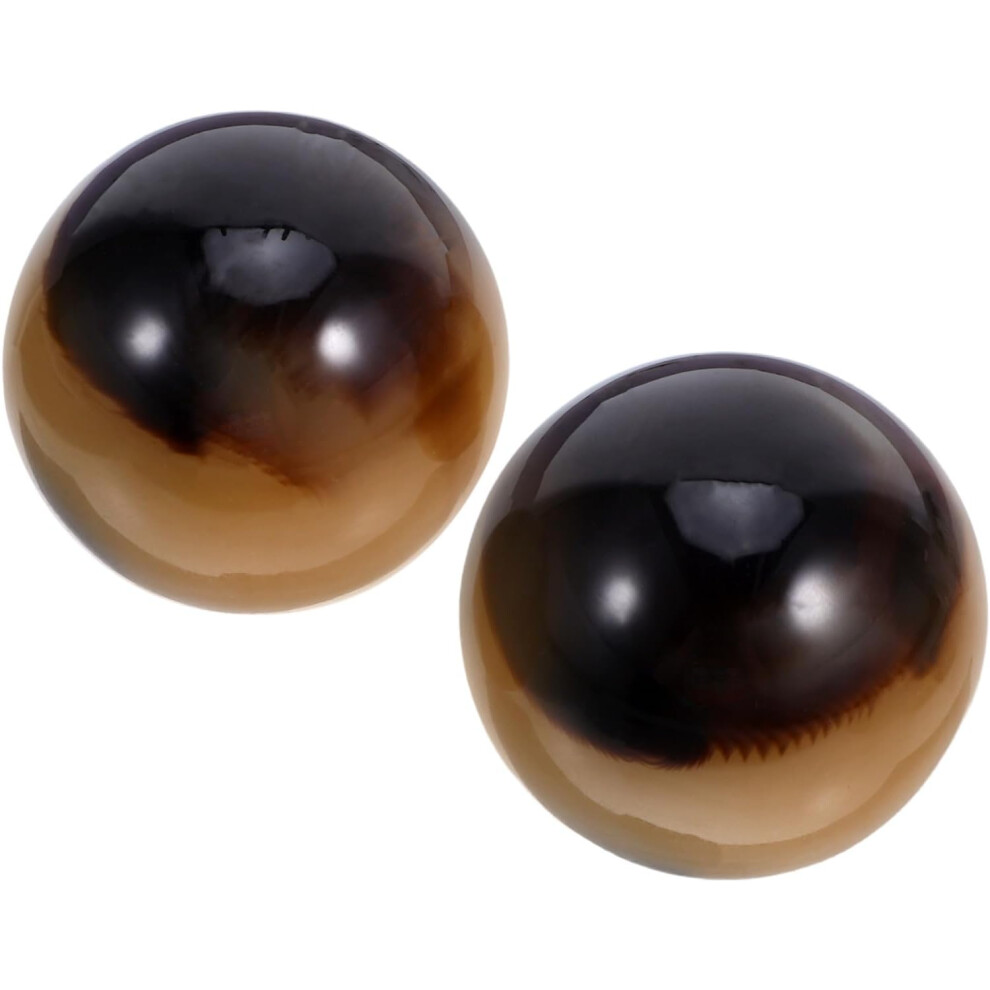 Hkhbjs 2Pcs Baoding Hand Exercise Balls Resin Grip Strength Training Massage Balls