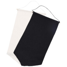 Pin-Display-Banner-Set, 2 große Wandwimpel in Schwarz und Beige für Abzeichensammlungen und DIY-Dekoration