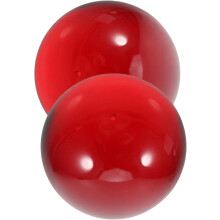 Bloedbal kantoordecoratie tafelornament glazen bol ornament glazen decoratie