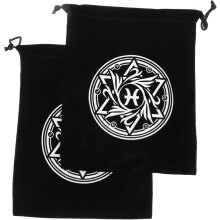 Tarotkartenbeutel mit Kordelzug aus Flanellmaterial, leicht zu transportieren und zu öffnen, für kleine Schmuckstücke