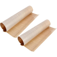 Lot de 2 tapis de cuisson antiadhésifs, imperméables et réutilisables, en tissu haute température, 40 x 60 cm