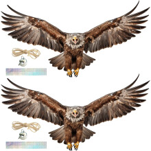 2er-Set Hängende Adlerglocken mit reflektierendem Band, rustikaler Charme, stilvolles Adler-Design, vielseitiges Accessoire