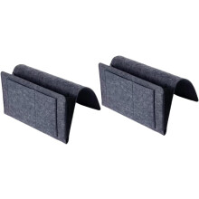 Lot de 2 sacs de rangement suspendus pour lit de dortoir, avec poche de rangement.