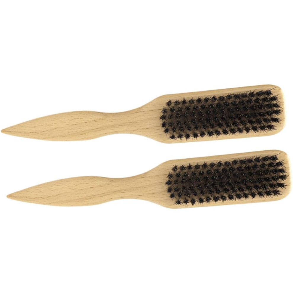 Hkhbjs 2Pcs Wooden Beard Brush Boar Bristle For Men Mustache Grooming And Beard Styling For Facial Hair Care