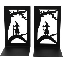 2 fermalibri in ferro resistenti, stile vintage, porta libri decorativo