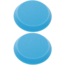 2 Stück Bowlingkugel-Polierschwämme, runde blaue Reinigungs- und Kratzerreparaturpads