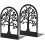 2-pcs Iron Tree Designed Bookends Decorative Book Holder for Study Desk Organizer 1