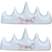 Set di 2 portapennelli in ceramica per calligrafia, supporto per penne a pennello cinesi.