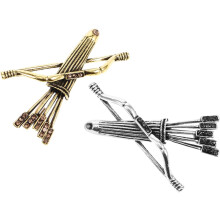 Lot de 2 broches baroques, petites broches décoratives pour hommes et femmes, accessoires en métal vintage élégants et résistants.